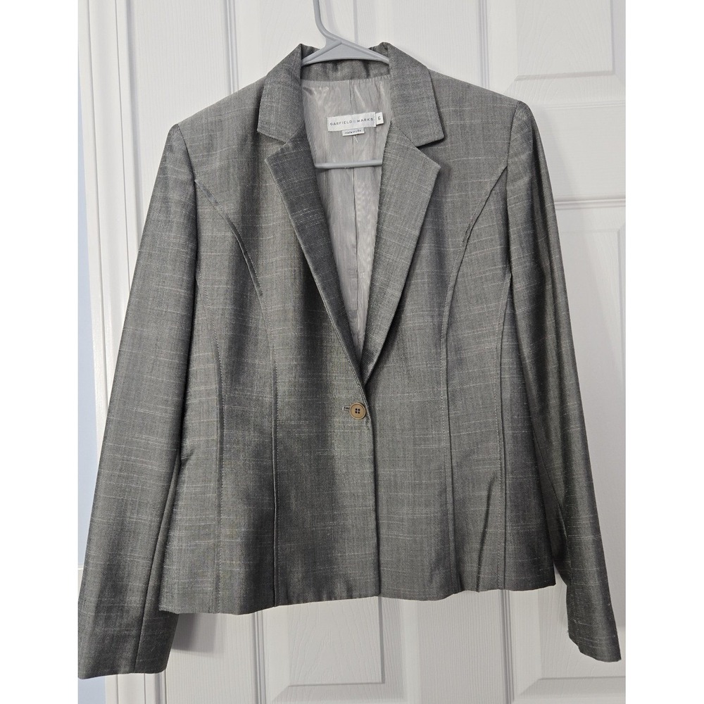 Garfield & Mark Womans Blazer Size 6‎ Grey